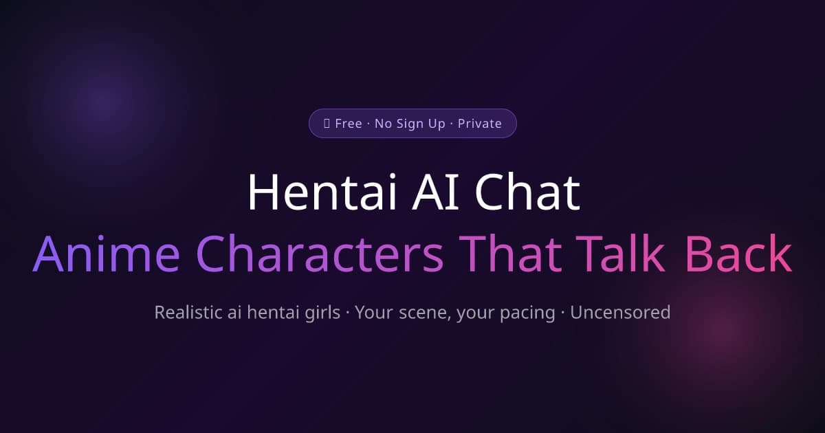 Hentai AI Chat interface screenshot